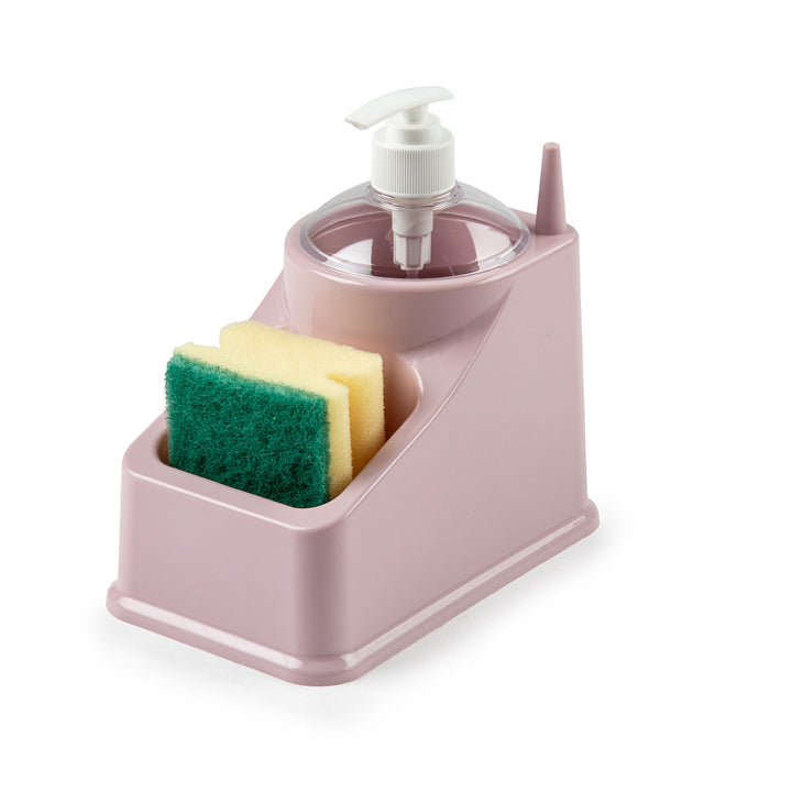 Plastic Forte - Estropajero de Cocina Square con Dosificador. Rosa