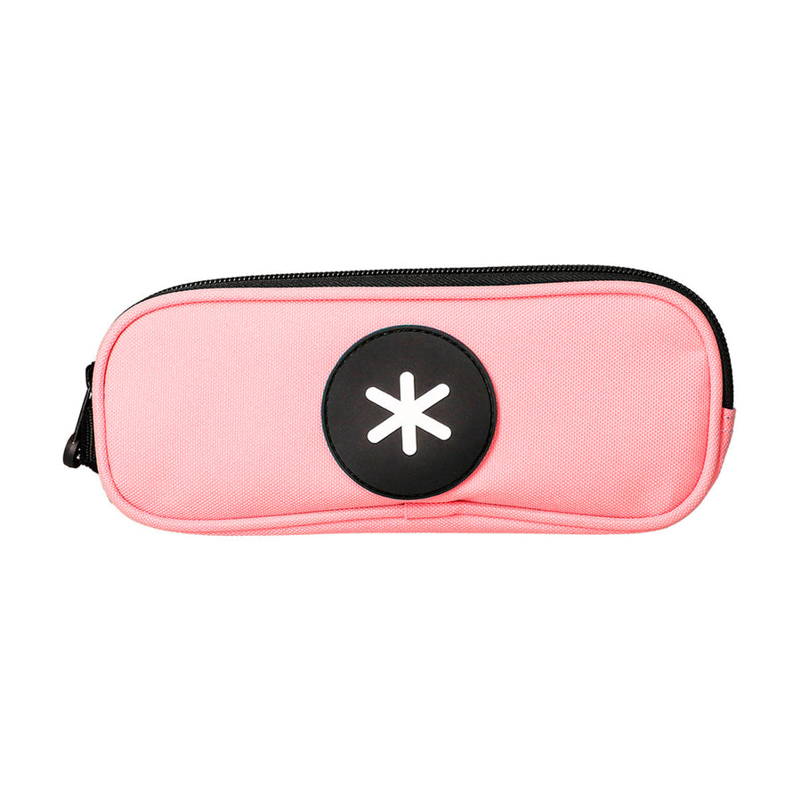 Antartik - Estuche Escolar Doble Portatodo de Alta Capacidad con 2 Cremalleras, Coral