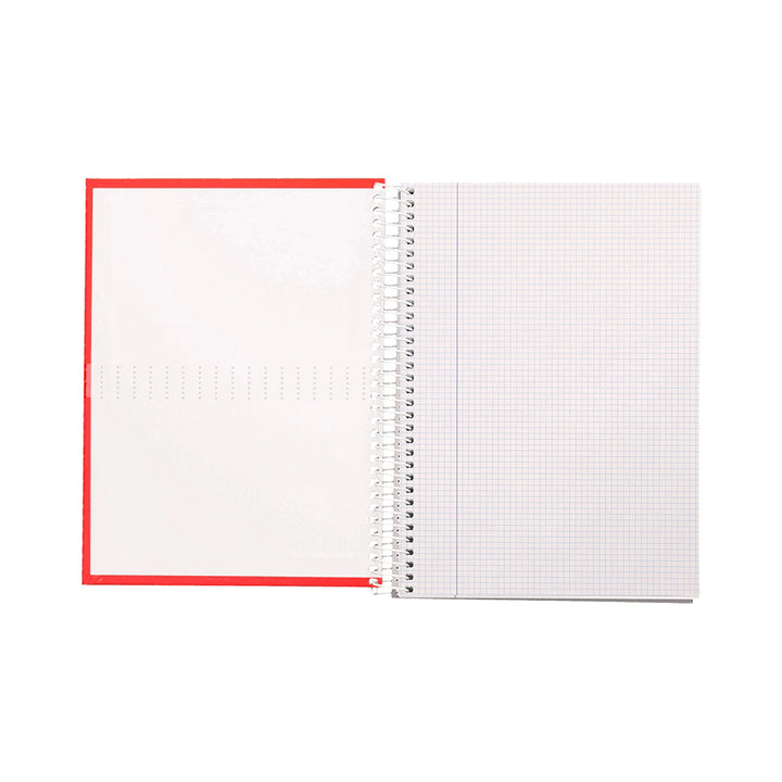 LIDERPAPEL - Cuaderno Espiral A4 con Margen 80h 90gr. ROJO
