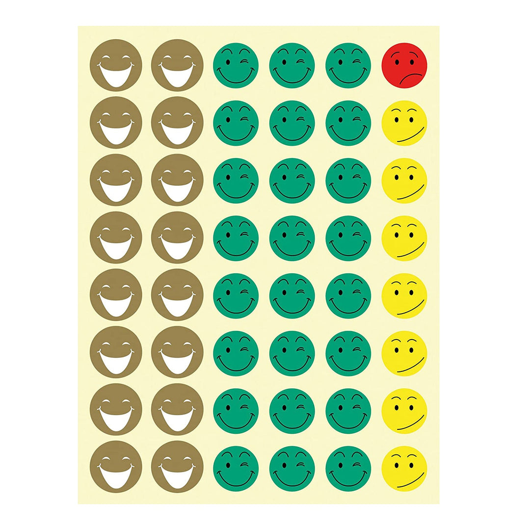 APLI Kids Smiley - Bolsa de Gomets Redondos con Emoticonos, Multicolor