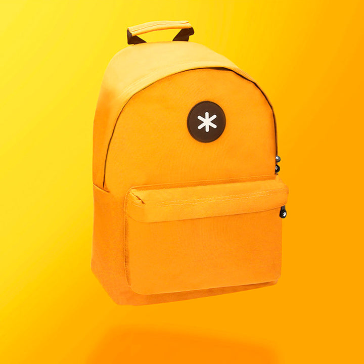 ANTARTIK - Mochila Escolar con Asas Acolchadas y Bolsillo Exterior. Mostaza