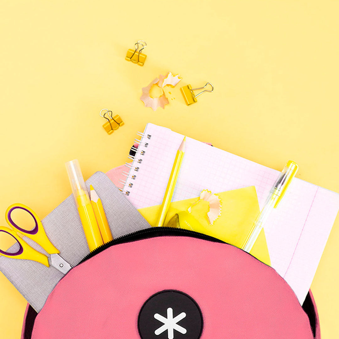 ANTARTIK - Mochila Escolar con Asas Acolchadas y Bolsillo Exterior. Coral