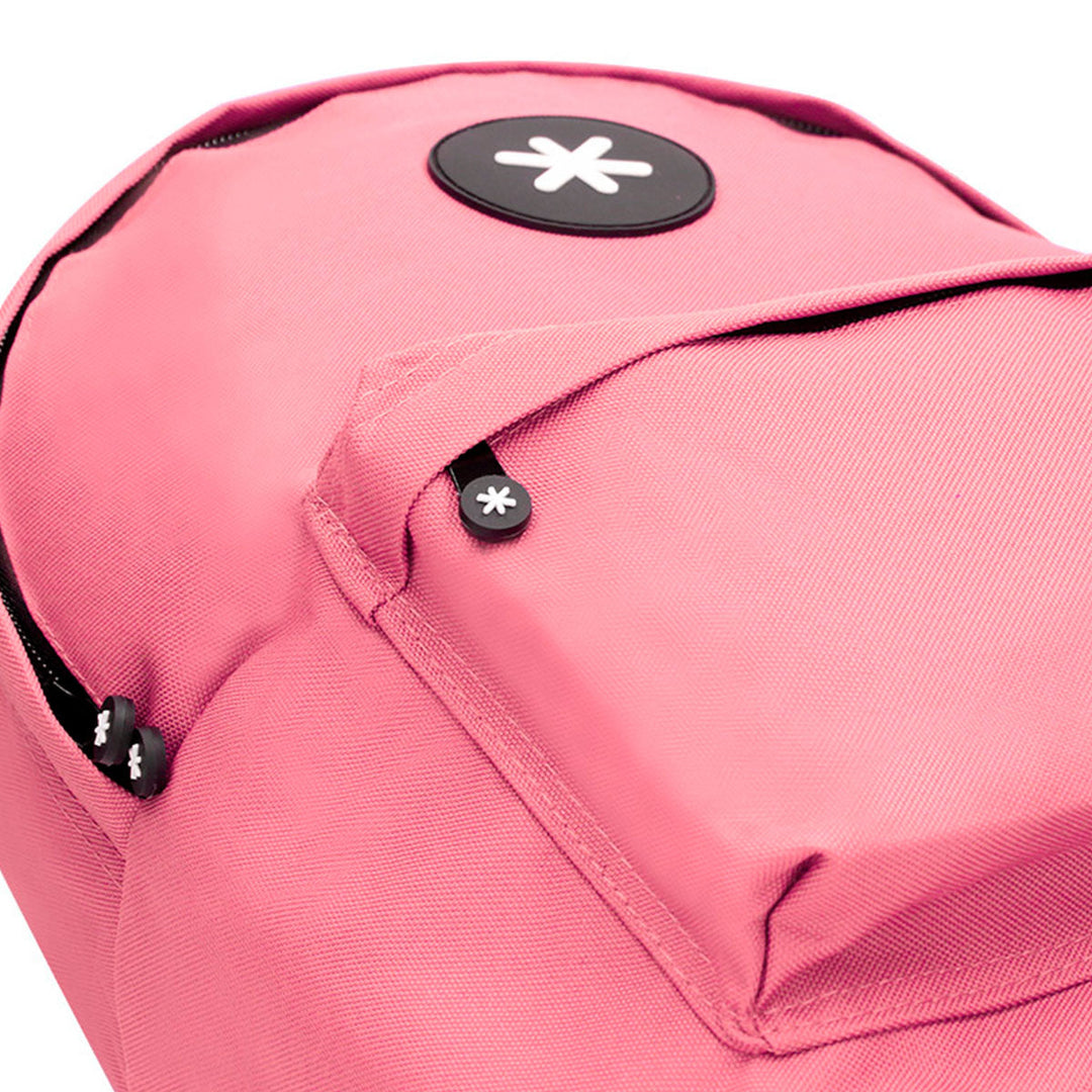 ANTARTIK - Conjunto Escolar con Mochila y Estuche Triple 2 Cremalleras. Rosa