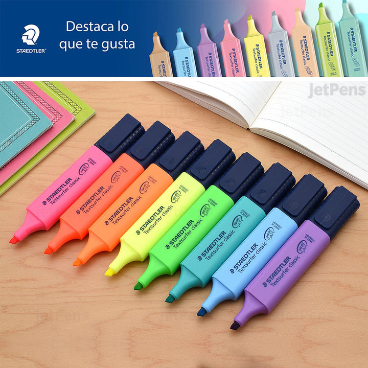 STAEDTLER - Set de 5 Marcadores Fluorescentes Textsurfer Classic 364 C. Lavanda