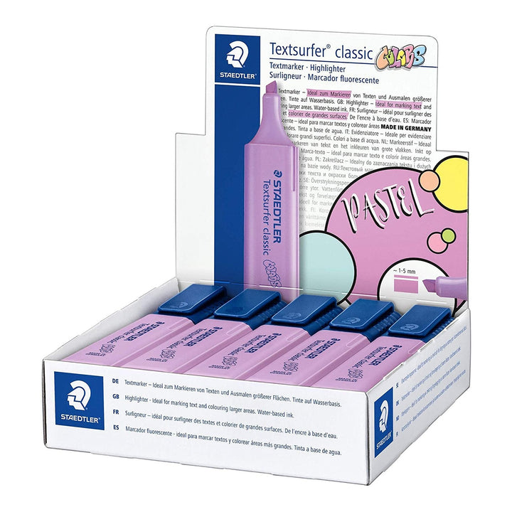 STAEDTLER 364 C-620 - Marcador Fluorescente Recargable Textsurfer Classic 364 Pastel. Lavanda