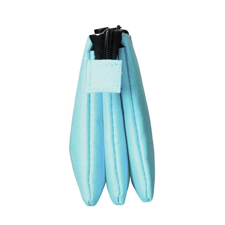 ANTARTIK - Conjunto Escolar con Mochila y Estuche Triple 2 Cremalleras. Azul Hielo