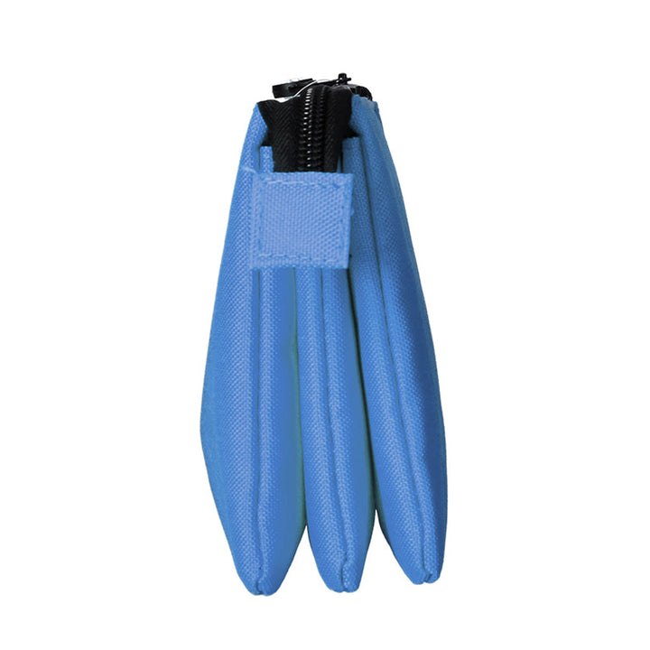 ANTARTIK - Conjunto Escolar con Mochila y Estuche Triple 2 Cremalleras. Azul