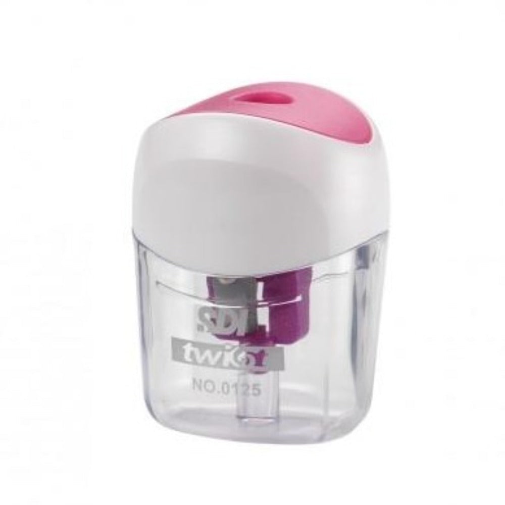 Sacapuntas Twister con Depósito para Residuos y Sistema de Auto-Cierre