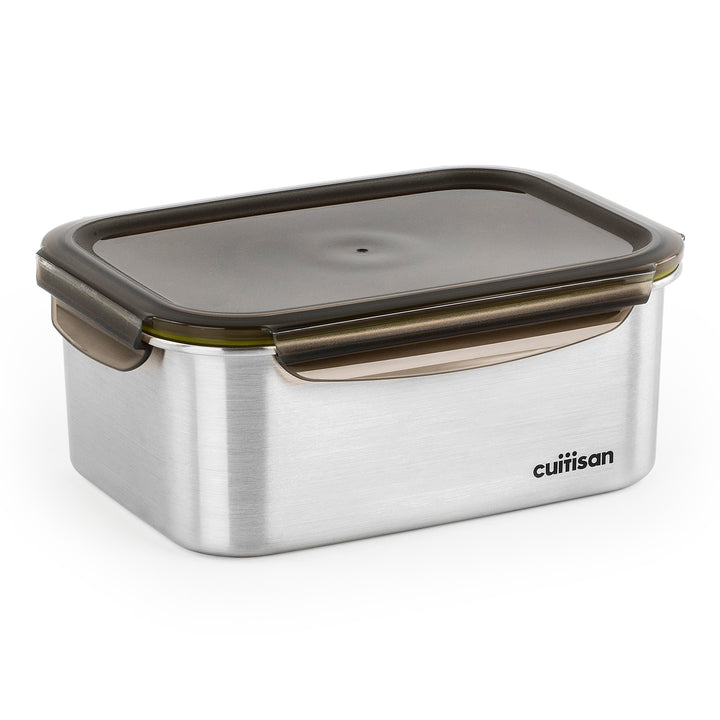 Cuitisan Signature - Recipiente Rectangular de 3.3L en Acero Inoxidable Apto Microondas