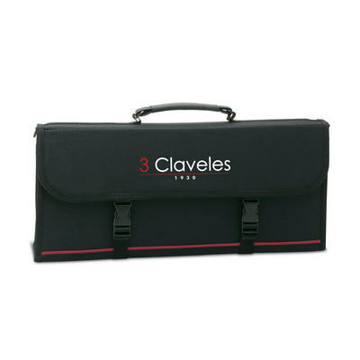 3 Claveles - Maletín Porta Cuchillos Profesional Enrollable para 17 Cuchillos