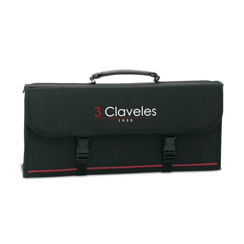 3 Claveles - Maletín Porta Cuchillos Profesional Enrollable para 17 Cuchillos