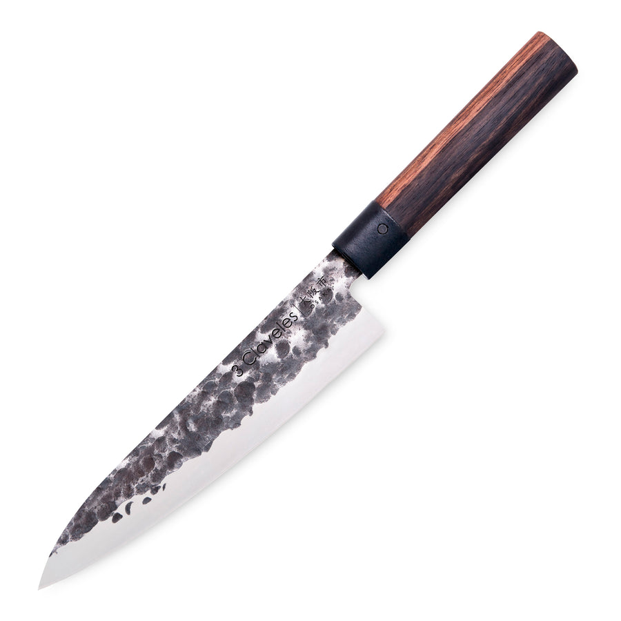 3 Claveles Osaka - Cuchillo Cocinero 20 cm de Estilo Asiático Forjado a Mano