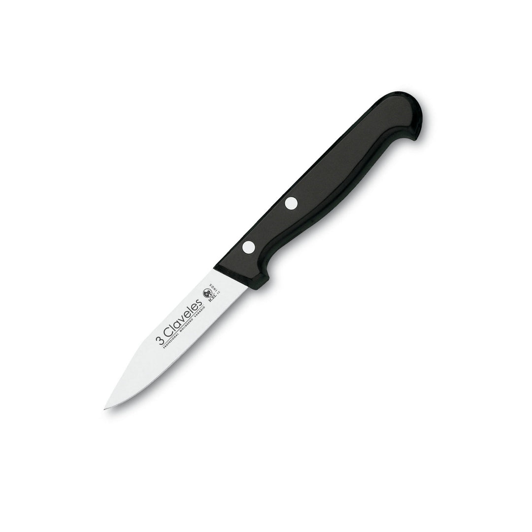 3 Claveles POM - Cuchillo Mondador Puntilla Profesional 8 cm Acero Inoxidable