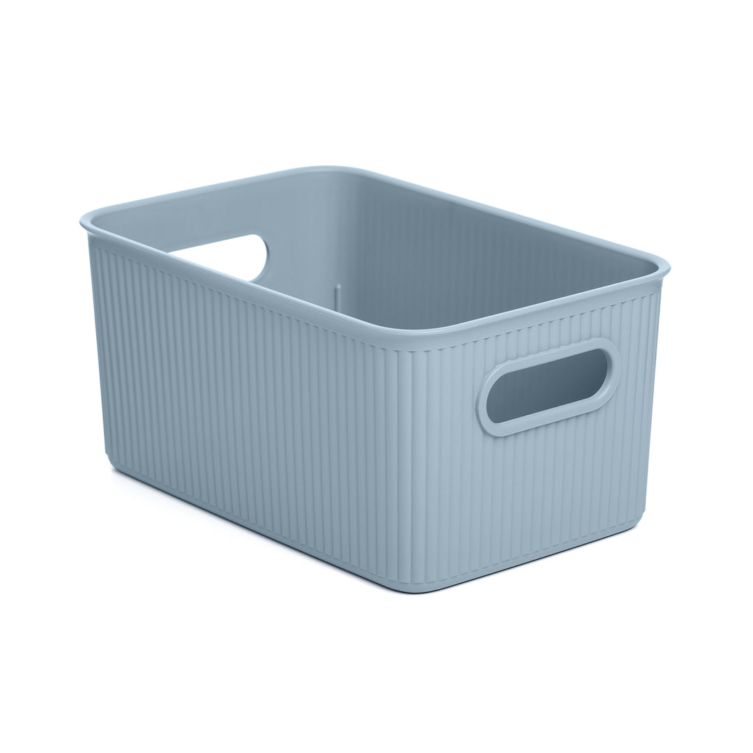 TATAY Baobab - Caja Organizadora Rectangular 5L Plástico PP05. Azul Mist