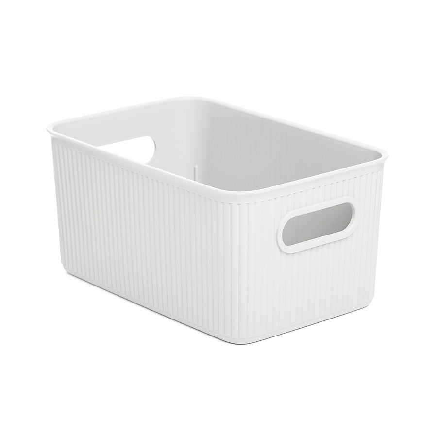 TATAY Baobab - Caja Organizadora Rectangular 5L Plástico PP05. Blanco Pergamon