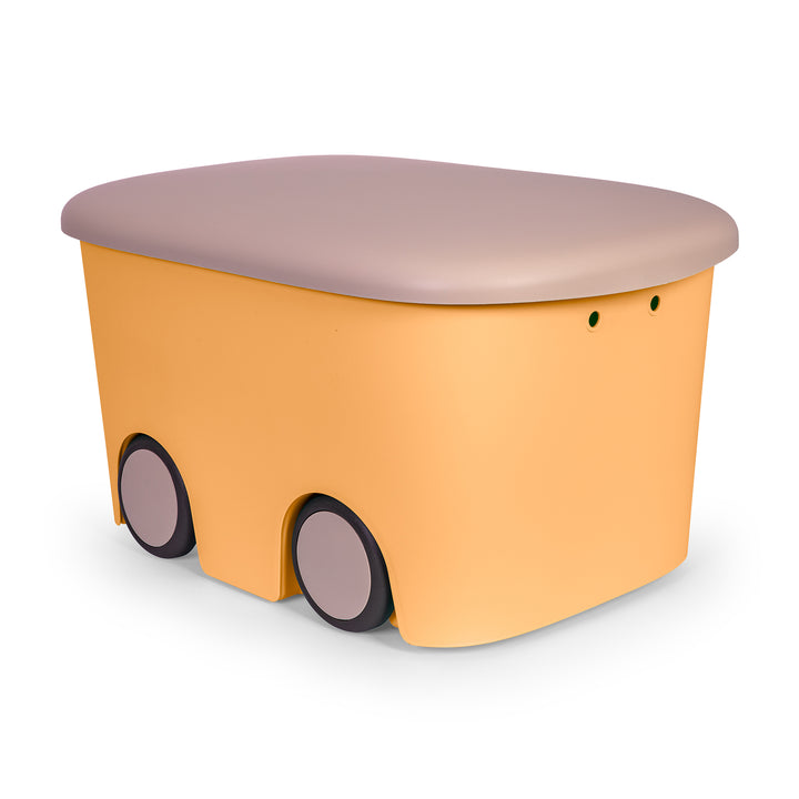 Plastiken Multibox Kids - Caja de Ordenación Multiusos Infantil 45L con Ruedas. Ocre