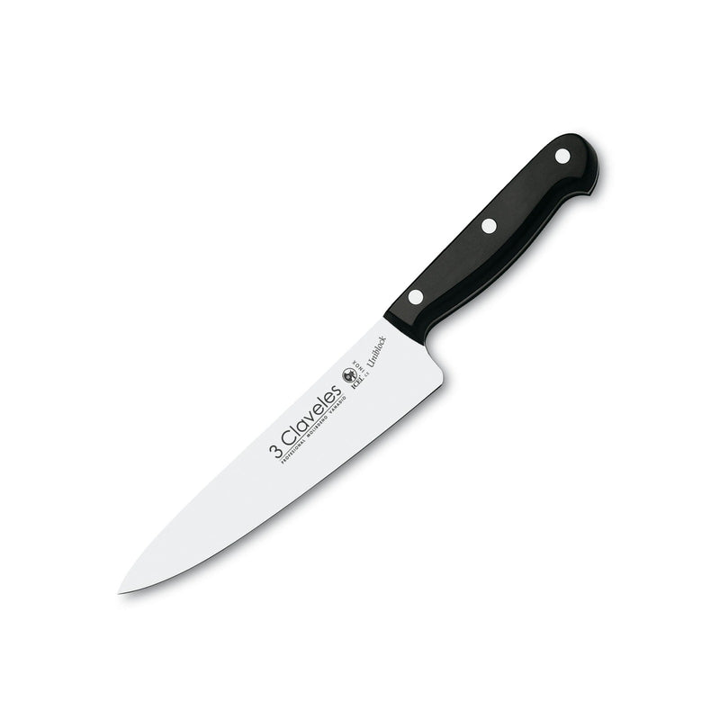 3 Claveles Uniblock - Cuchillo Cocinero Profesional 18 cm Acero Inoxidable