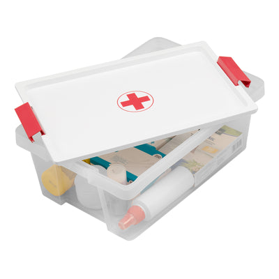 TATAY - Caja Botiquín Multiusos Cruz Roja 7L con Organizador Interior