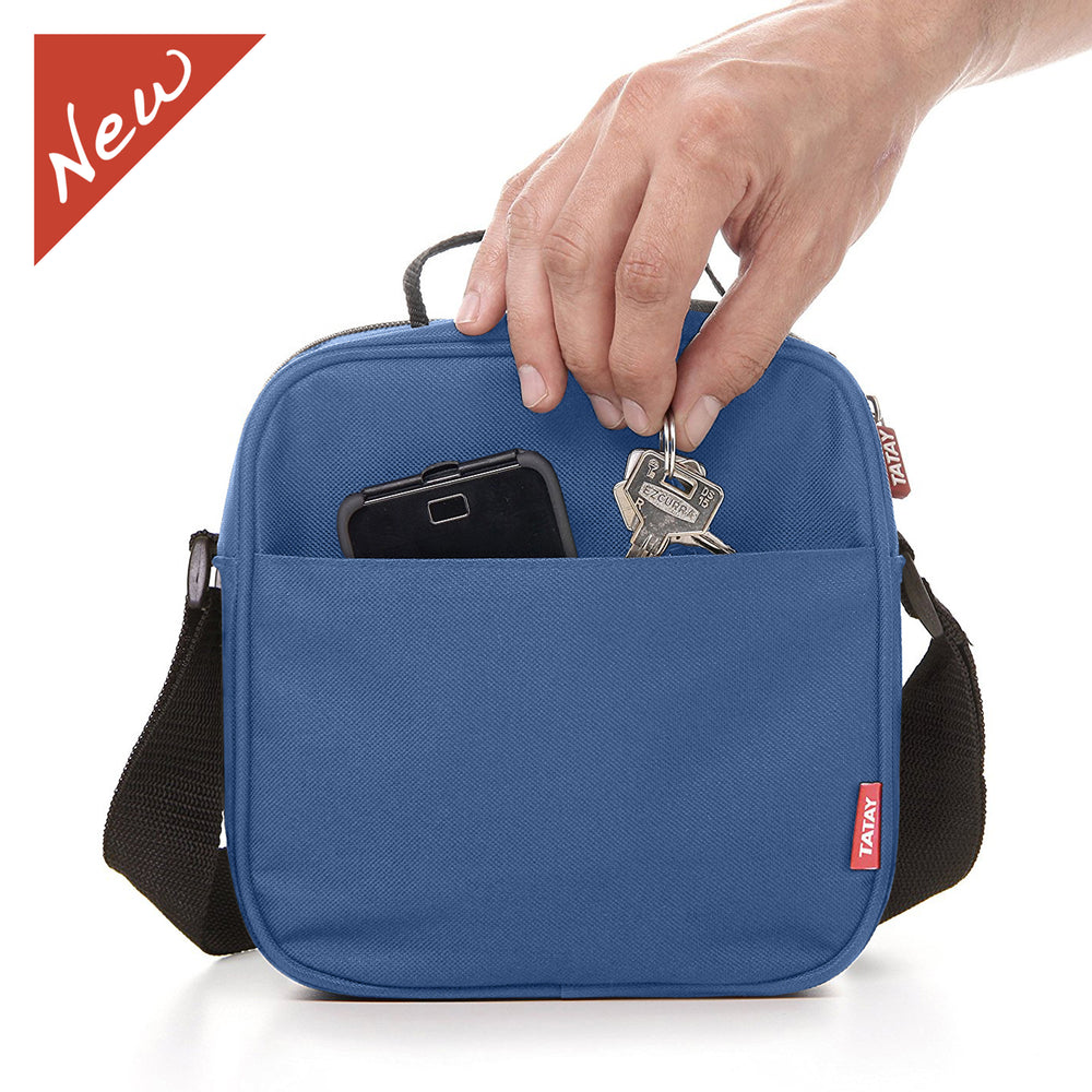 TATAY Urban Food Casual - Bolsa Térmica Porta Alimentos 3L con Recipientes, Denim Blue