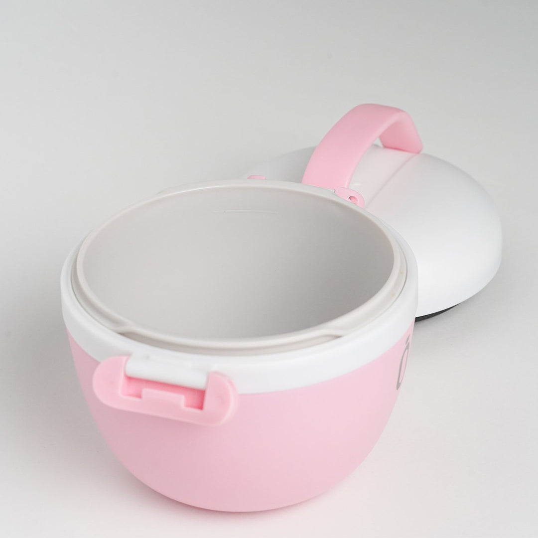 RUNBOTT Lunch - Termo Porta Alimentos Redondo 560 ml con Asa. Rosa