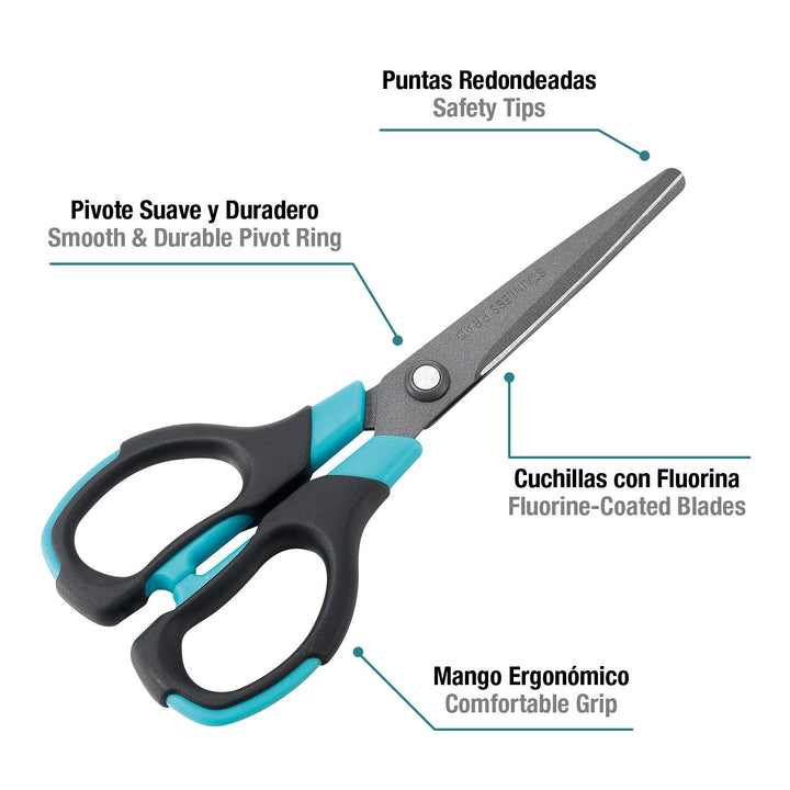 Tijeras SDI Black Titanium Antiadherente 17 cm. Azul