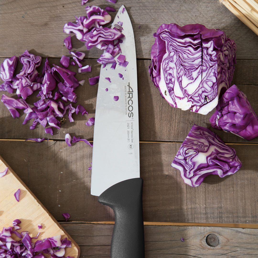 ARCOS Serie 2900 - Cuchillo Profesional Deshuesador Recto 16 cm Acero NITRUM. Negro