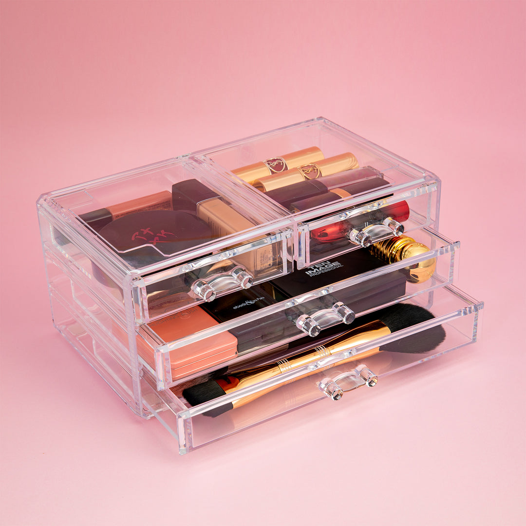 Plastic Forte - Doble Organizador de Maquillaje, Cosméticos y Labiales Nº 34