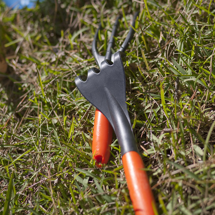 Plastiken 10023 - Horquilla de Jardín de 3 Púas, Resistente y Ergonómica. Colección TERRA