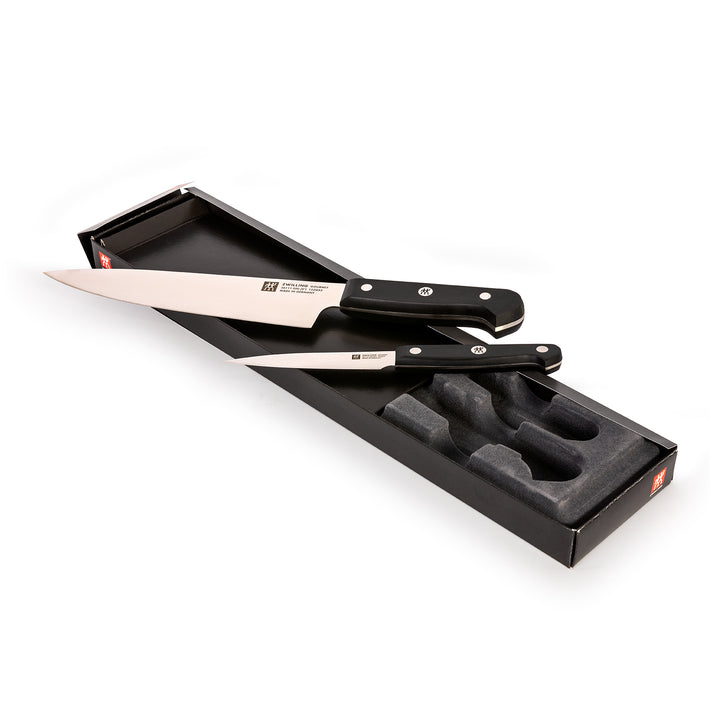 ZWILLING Gourmet - Juego de 2 Cuchillos de Cocina Multiusos en Acero Inoxidable FRIODUR