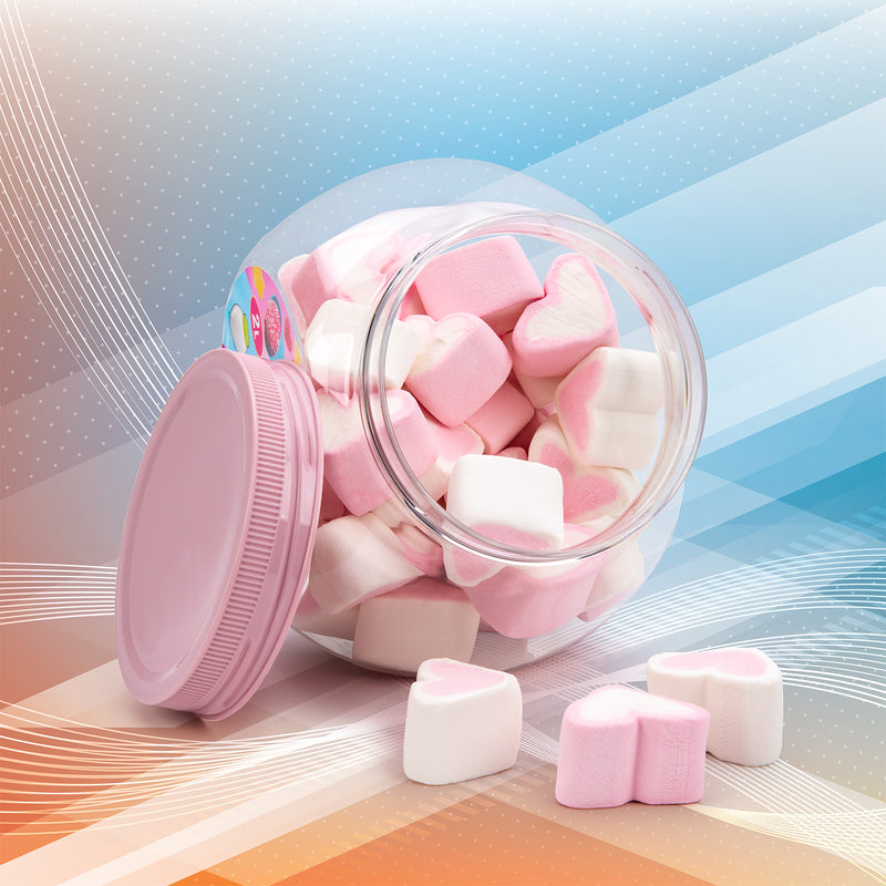 Plastic Forte - Bote para Golosinas Candy 2L con 2 Posiciones. Ideal Despensa. Rosa