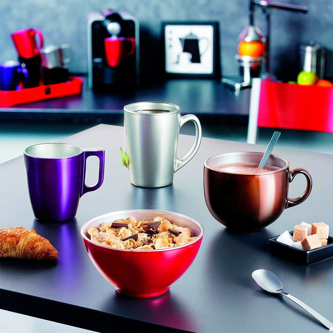 Luminarc Flashy - Taza de Desayuno de 25 cl en Vidrio Templado. Lavender