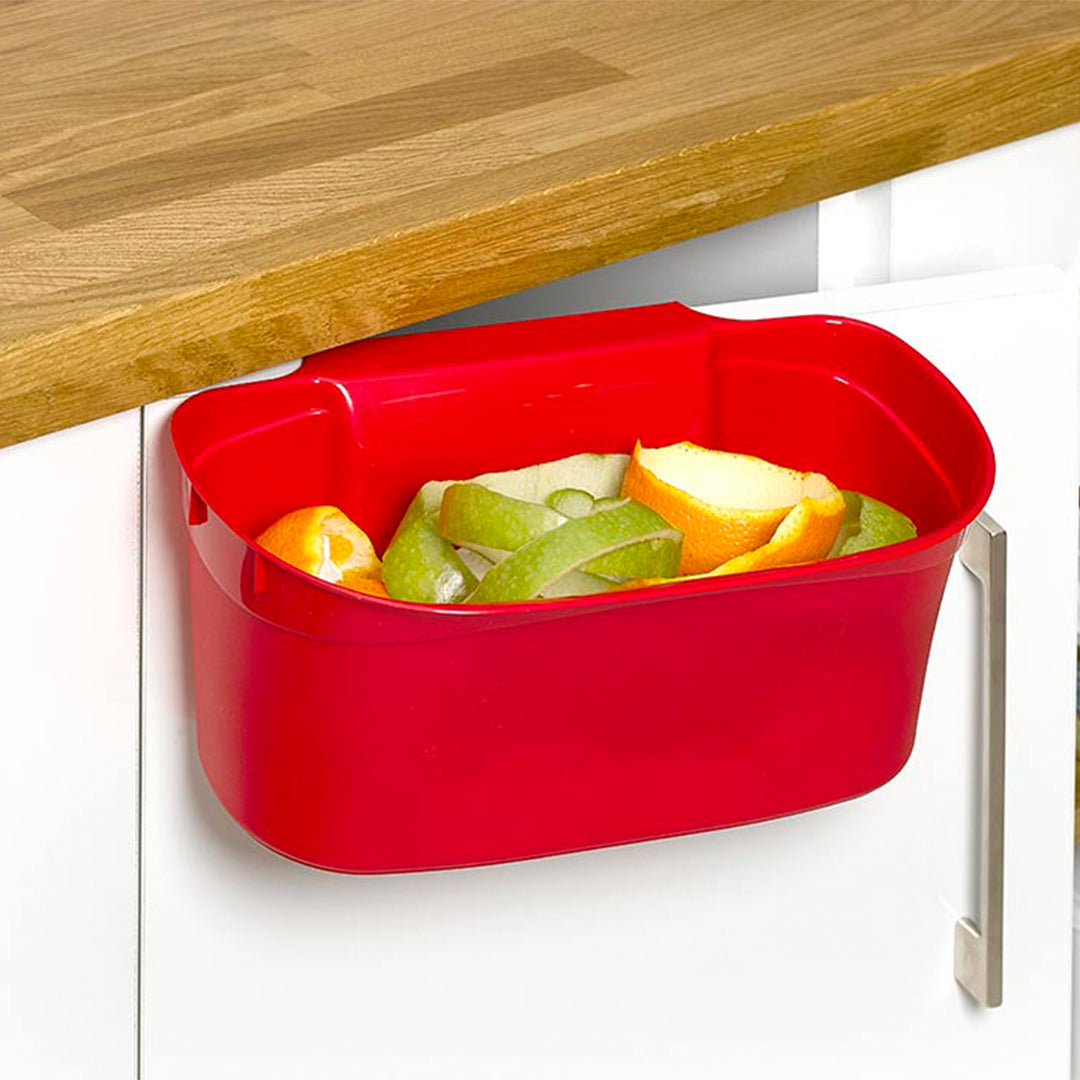 Plastic Forte - Lote de 2 Cestas Recogedoras para Cocina Multiusos Colgantes. Verde