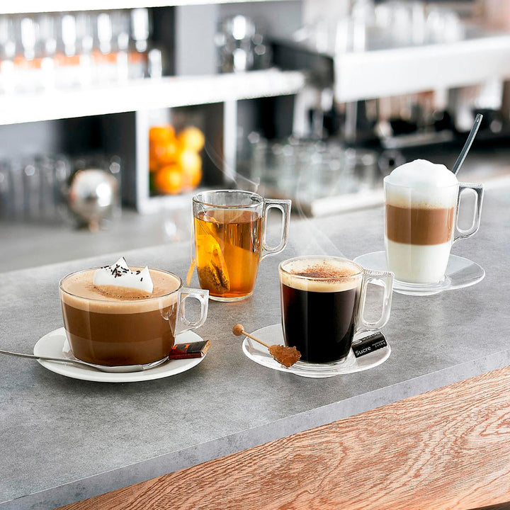 Luminarc Nuevo - Juego de 6 Tazas de Café de 9 cl en Vidrio Templado Extra Resistente