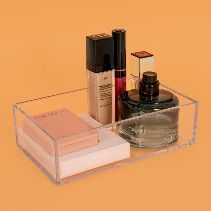 Plastic Forte - Set de 2 Cajones Multiusos Organizadores de Cosmética. Transparentes