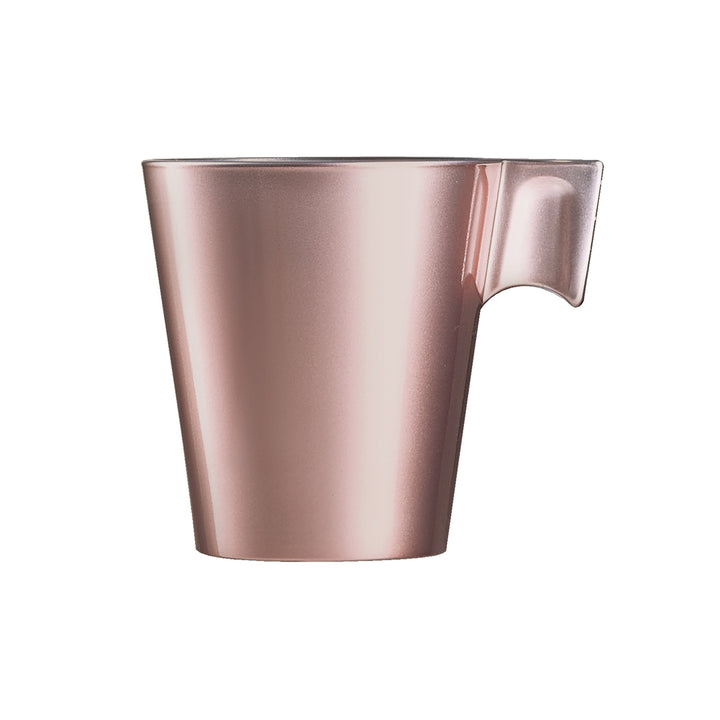 Luminarc Flashy Rosa - Taza de Café Expresso en Vidrio Templado Metalizado, 80 ml