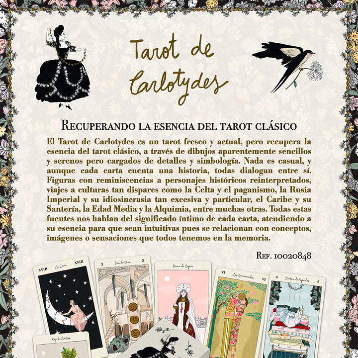 FOURNIER - Baraja de Tarot Carlotydes por Carlota Santos de 78 Cartas