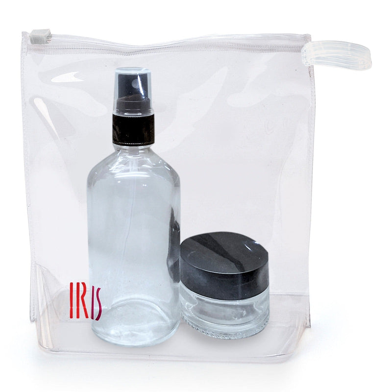 IRIS - Set de Condimentos para Llevar en Vidrio Borosilicato. Incluye Bolsa de Transporte