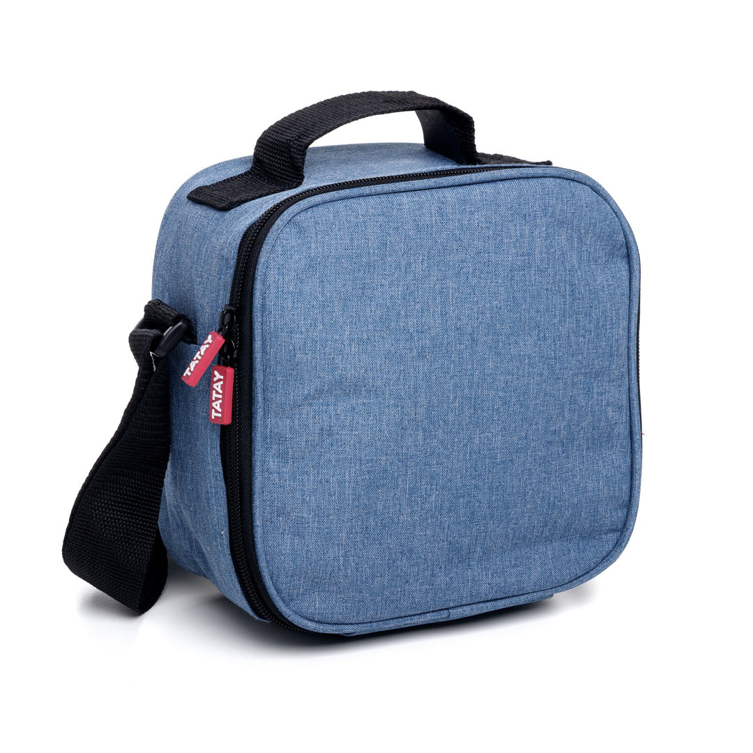 TATAY Urban Food Casual - Bolsa Térmica Porta Alimentos 3L con Recipientes, Denim Blue