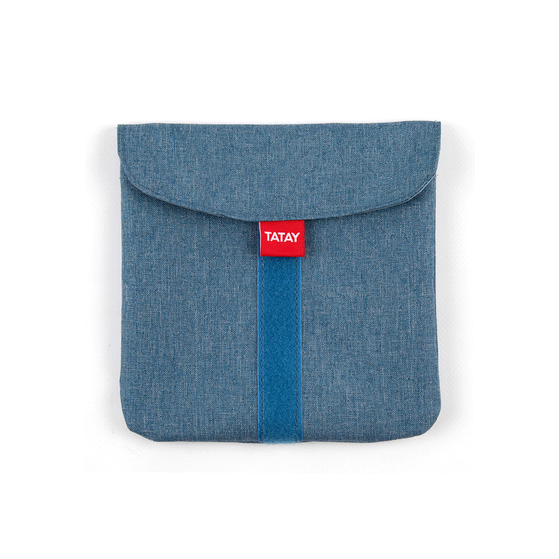 TATAY Urban Food Pocket - Porta Sándwich Textil Reutilizable e Impermeable. Denim Blue