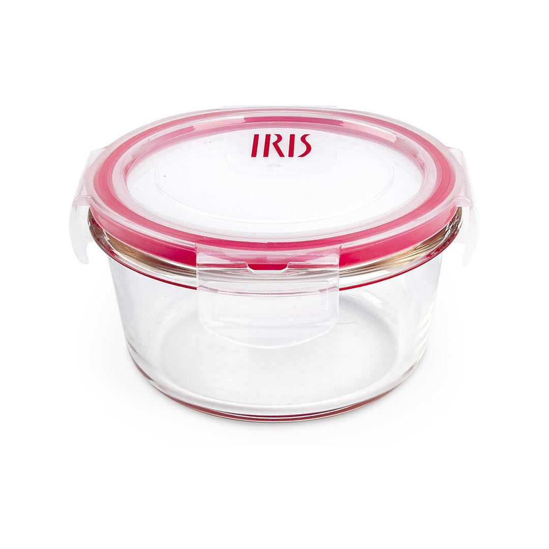 IRIS - Recipiente Redondo Hermético 0.41L en Vidrio Borosilicato