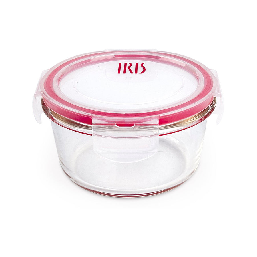 IRIS - Recipiente Redondo Hermético 0.84L en Vidrio Borosilicato