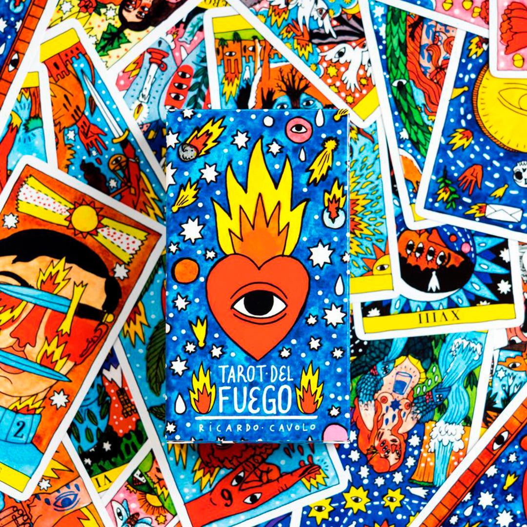 FOURNIER - Baraja de Tarot del Fuego por Ricardo Cavolo de 78 Cartas