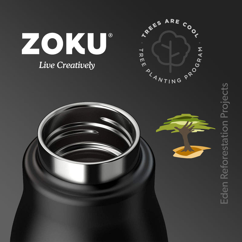 ZOKU PC - Botella Térmica de 0.5L en Acero Inoxidable de Doble Pared