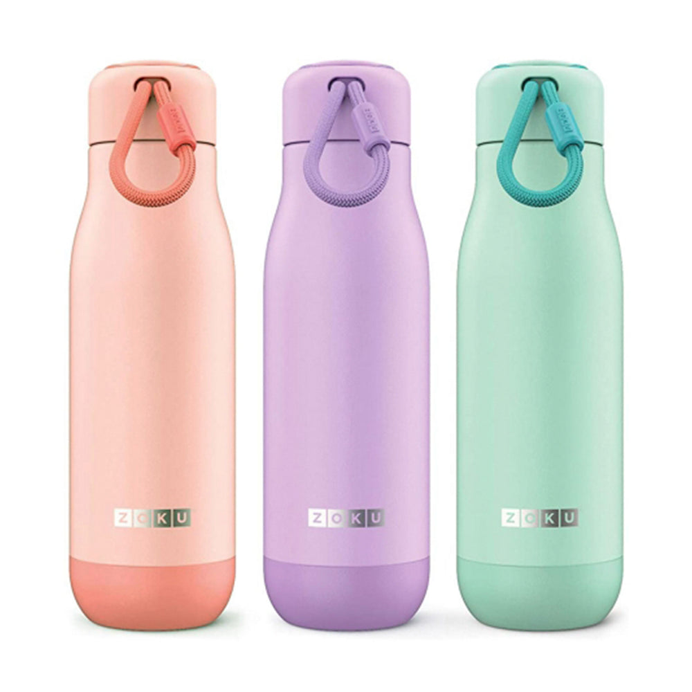 ZOKU PC - Botella Térmica de 0.5L en Acero Inoxidable de Doble Pared. Aqua