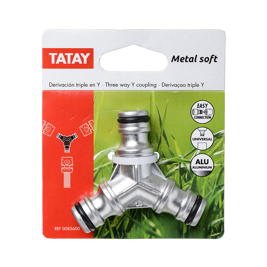 TATAY Metal Soft - Derivación Universal de Conexión Rápida para Mangueras Aluminio