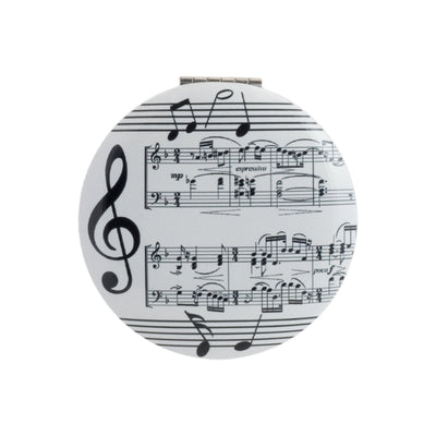 JAVIER Música - Espejo de Bolsillo de 7 cm Redondo y con Aumento