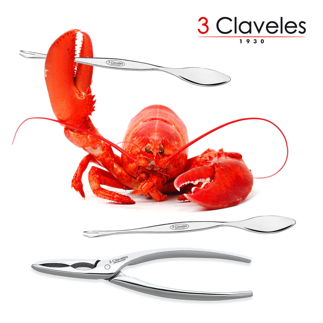 3 Claveles - Pinza Corta Mariscos Profesional Dentada 16 cm