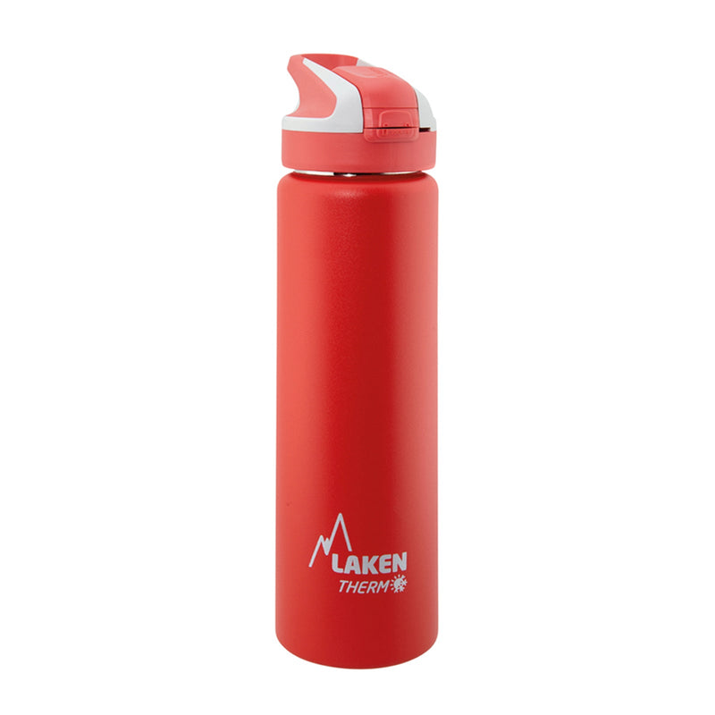 LAKEN Summit - Botella Térmica con Boquilla 0.75L en Acero Inoxidable. Rojo