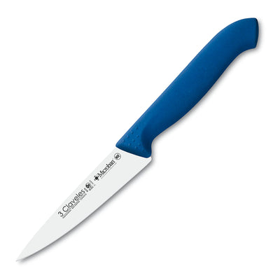 3 Claveles Proflex - Cuchillo Profesional para Verduras 10 cm Microban. Azul