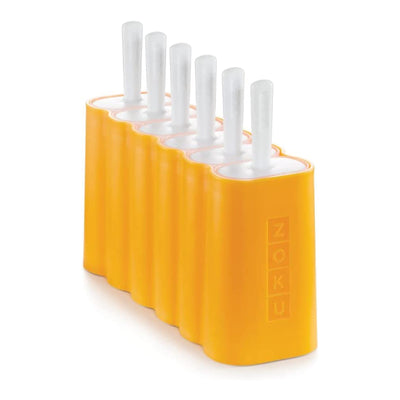 ZOKU Mod Pops - Molde para Helados en Silicona con Palitos Incluidos. Naranja